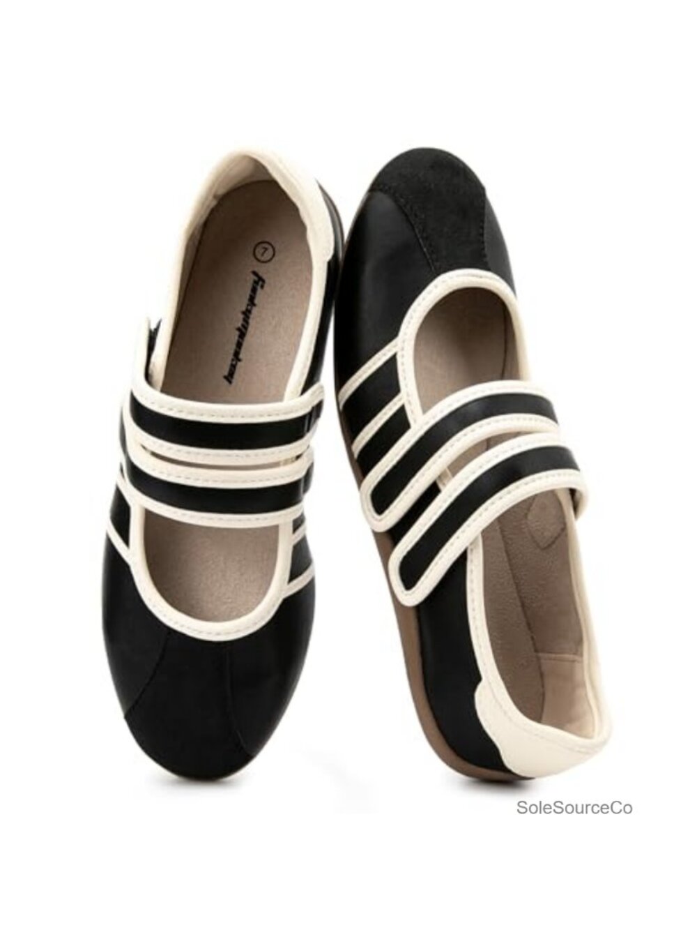 Women's Fashion Mary Jane Sneakers Comfortable Ballet Flat Tennis Shoes